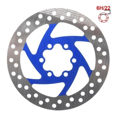 Disc frana 120mm 6H albastru