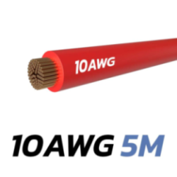 Cablu electric rosu 5m (10 AWG)