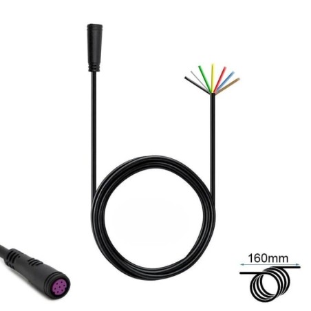 Mufa rezistenta la apa 8 mm 7 pini - F