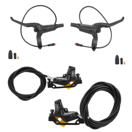 Kit frana hidraulica NUTT 4 pistoane compatibil KUKIRIN G4