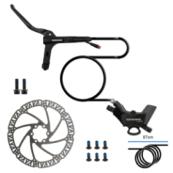 Kit frana hidraulica fata cu 4 pistoane pentru trotinete biciclete electrice