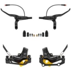 SET FRANE HIDRAULICE NUTT CU 4 PISTOANE COMPATIBILE CU KUKIRIN G2 G4