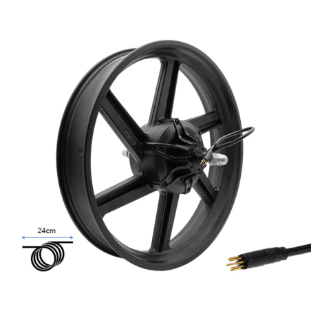 Roata cu motor bicicleta electrica 20x4.0 - 250W (80Nm) LITHOR BRAVE