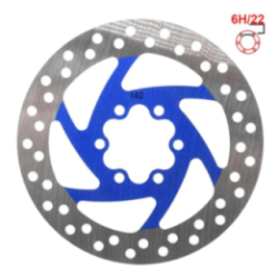 Disc frana 140mm 6H albastru