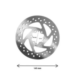 Disc de frana 145 mm, 6 gauri