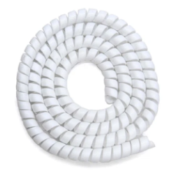 Organizator si protectie cabluri spiralat 110 CM - alb