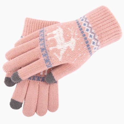 Manusi Touchscreen, Techsuit Raindeer Woolen (ST0002), roz