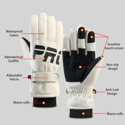 Manusi Dama, L, pentru Ski, Techsuit (OG104), alb
