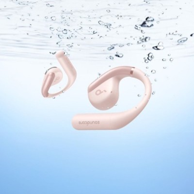 Casti Wireless pentru Sport, Bluetooth, Waterproof - Anker AeroFit (A3872G51)  - Pink