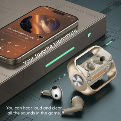 Casti pentru Gaming, Bluetooth 5.3, True Wireless - Hoco (EW55) - Silver