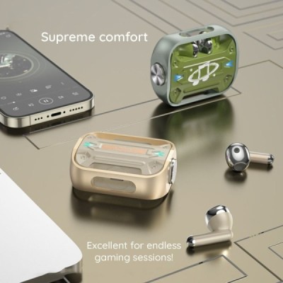 Casti pentru Gaming, Bluetooth 5.3, True Wireless - Hoco (EW55) - Silver