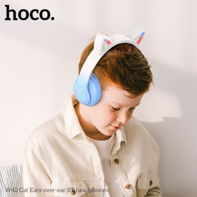 Casti pentru Copii, Ajustabile - Hoco Cat Ear (W42) - Purple Grape
