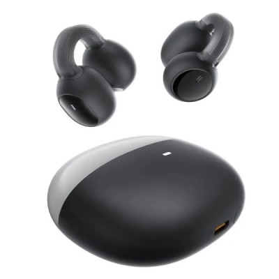 Casti Fara Fir Bluetooth 5.3, TWS, Open-Ear Clip - Baseus AirGo 1 Ring (A00069201223-00) - Stellar White