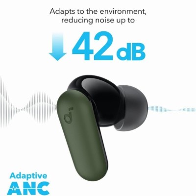 Casti Bluetooth TWS, Noise Cancelling, Touch Control, IP54 - Anker SoundCore P30i (A3959361) - Green