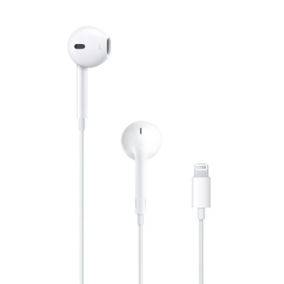 Casti cu Fir, Microfon si Mufa Lightning - Apple A1748 (MWTY3ZM/A) - White (Blister Packing)