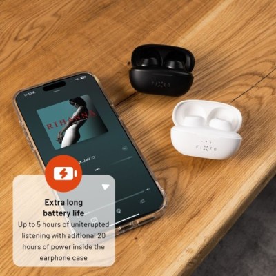 Casti Bluetooth V5.3 cu TWS  - Fixed (FIXBDS-BK) - Black