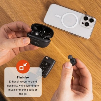 Casti Bluetooth V5.3 cu TWS  - Fixed (FIXBDS-BK) - Black