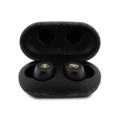 Casti True Wireless cu Statie de Andocare, ENC, Bluetooth 5.3, IPX5, 300mAhm - Guess (GUTWSP4EGK) - Black