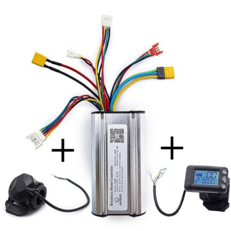 Kit trotineta electrica cu controller 24V 250W +  display LCD cu acceleratie si frana