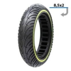 Cauciuc plin antiexplozie pentru trotineta electrica Xiaomi (8 1 2X2) cu linie galbena