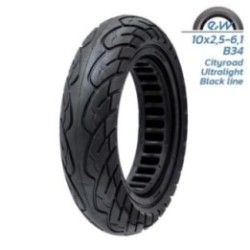 Cauciuc plin antiexplozie pentru trotinete electrice 10 inch 10 X 2,5 (janta de 34 mm) - linie neagra
