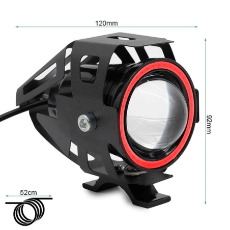 Far led trotineta electrica 12-60V ROSU