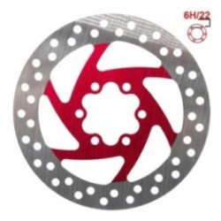Disc de frana trotineta electrica 120mm 6H rosu