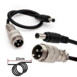 Adaptor GX16 la DC 5.5   2.5