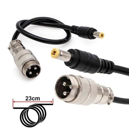 Adaptor GX16 la DC 5.5   2.1