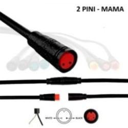 Mufa rezistenta la apa 8 mm 2 pini - F