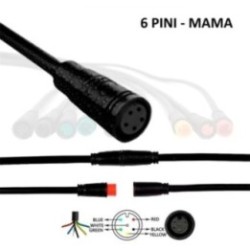 Mufa rezistenta la apa 8 mm 6 pini - F
