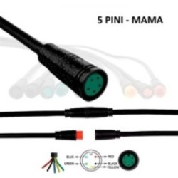 Mufa rezistenta la apa 8 mm 5 pini - F