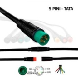 Mufa rezistenta la apa 8 mm 5 pini - M