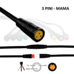 Mufa rezistenta la apa 8 mm 3 pini - F