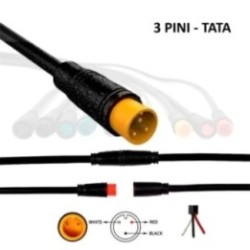 Mufa rezistenta la apa 8 mm 3 pini - M