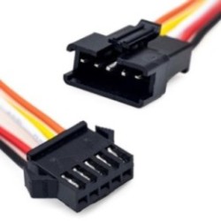 Mufa SM cu 5 pini si cablu 22AWG