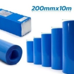 Tub termocontractabil albastru 200mm 10M