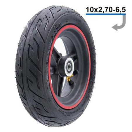 Roata cu linie rosie 6.5,   B50 pentru KuKirin G3, KUGO G2, Smartgyro E i Zwheel
